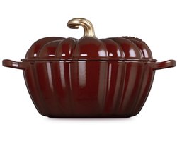Le Creuset gietijzeren pompoen braad- stoofpan 24cm / 3.7liter - garnet