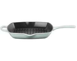 Le Creuset Grillpan Vierkant 26x26cm Grillpan 'Sea salt'