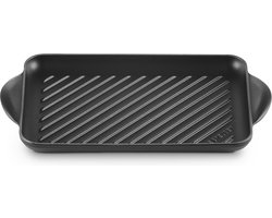 Le Creuset Grillplaat Tradition - Mat Zwart - 32 x 22cm
