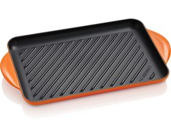 Le Creuset Grillplaat Tradition Oranjerood 32 x 22cm