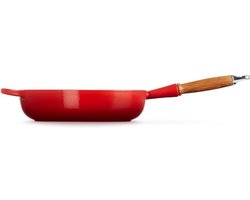 Le Creuset Hapjespan Signature Sauteuse - Kersenrood - Ø 28 cm / 3,6L - Geëmailleerde Anti-aanbaklaag - Duurzaam, Vaatwasserbestendig en Ideaal voor Sauteren en Braden