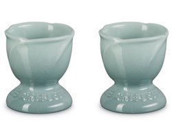Le Creuset Jardin Eierdopjes 2-Delig in Aardewerk Sea Salt