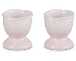 Le Creuset Jardin Eierdopjes 2-Delig in Aardewerk Shell Pink