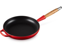 Le Creuset Koekenpan Signature - Kersenrood - Ø 28 cm - Geëmailleerde Anti-aanbaklaag - Geschikt voor Alle Warmtebronnen, inclusief Inductie - Vaatwasserbestendig - Levenslange Garantie