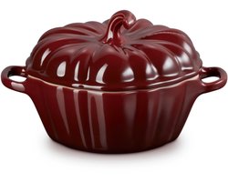 Le Creuset - Mini-Braad-/Stoofpan - "Pompoen" - in Aardewerk - 16 Cm Garnet