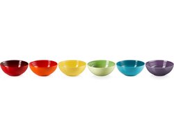 Le Creuset Ontbijtkommen - Regenboog - ø 16 cm / 650 ml - 6 Stuks