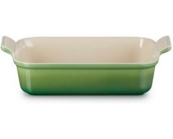 Le Creuset Ovenschaal 19 cm - 1,1 L - Aardewerk - Bamboo - Rechthoek