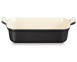 Le Creuset Ovenschaal 26 cm - 2,4 L - Aardewerk - Ebbenzwart - Rechthoek