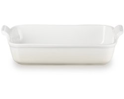 Le Creuset Ovenschaal 32 cm - 4,0 L - Aardewerk - Meringue - Rechthoek