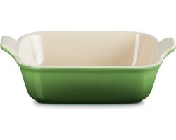 Le Creuset Ovenschaal vierkant 23cm Bamboo groen