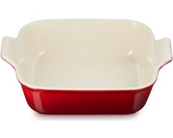 Le Creuset - Ovenschaal - Vierkant - 23x23 Cm / 2,8 Liter - Kersenrood