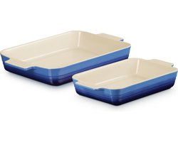 Le Creuset Ovenschalen Classic - 25 & 32 cm - Azure - 2 delig