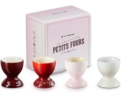 Le Creuset - Petits Fours - Eierdopjes - Set Van 4 Stuks