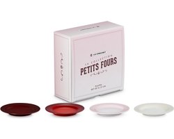 Le Creuset - Petits Fours - Gebaksbordjes 17 Cm - Set Van 4 Stuks