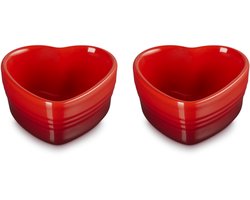 Le Creuset Ramekin Hart 11cm/0,3 Liter set van 2 stuks Kersenrood