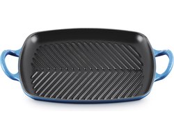 Le Creuset Rechthoekige Grill 30 x 27 Cm Azure