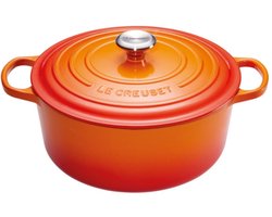 Le Creuset Signature braad-/stoofpan 24 cm oranje-rood