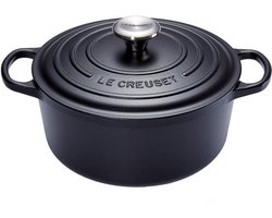Le Creuset Signature Braad-/stoofpan Mat Zwart - 28 cm
