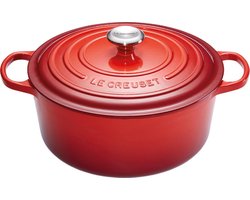 Le Creuset Signature Braadpan - 4,2 l - 24 cm - Kersenrood