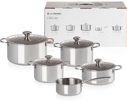 Le Creuset Signature RVS Pannenset 5-delig