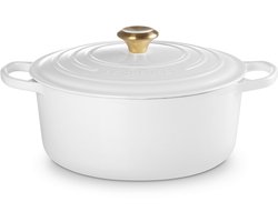 Le Creuset Signature stoofpan rond 28cm - 6,7L white