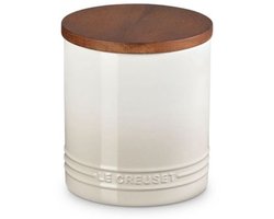 Le Creuset Signature Voorraadpot Met Houten Deksel 1,10 Liter Meringue