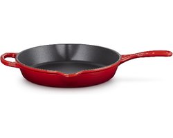 Le Creuset Skillet Hoog 26 cm Signature - Gietijzer - BBQ - Kersenrood