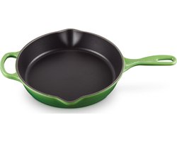 Le Creuset Skillet Signature - Bamboo - Ø 26 cm - Geëmailleerde Anti-aanbaklaag - Duurzaam, Vaatwasserbestendig en Perfect voor Gezond Bakken