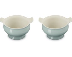 Le Creuset Soepkommen Set van 2 in Aardewerk 0,60 Liter Sea Salt