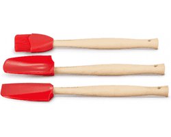 Le Creuset Spatelset - 3 stuks - Premium - Kersenrood