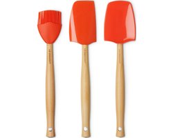 Le Creuset Spatelset - 3 stuks - Premium - Oranjerood
