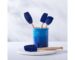 Le Creuset - Spatelset - Met spatelpot - Aardewerk - 5-delig - Azure