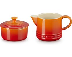Le Creuset Suiker- en Melkset Oranje