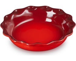 Le Creuset - Taartvorm 23 Cm - Rond Hoog - in Aardewerk - Kersenrood