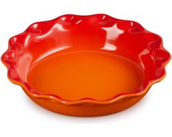 Le Creuset - Taartvorm 23 Cm - Rond Hoog - in Aardewerk - Oranjerood