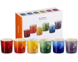 Le Creuset Vancouver Mokken 350 ml Regenboog Kleuren Set Van 6
