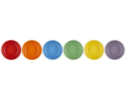 Le Creuset Vancouver Ontbijtkommen Coupe 16 cm Regenboog Kleuren Set Van 6