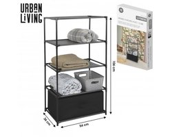 "LE KUBE" OPBERGKAST MET 4 VAKKEN EN 1 INZETKUBUS 54×36×H106 CM