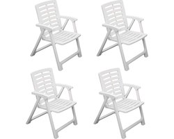 LE PLASTIK – SET VAN 4 INKLAPBARE STOELEN "REXI" MET ARMLEUNINGEN 56X59XH82CM