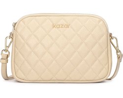 Leather quilted bag on a belt