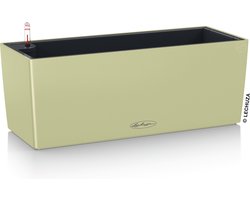 LECHUZA BALCONERA Color 50 - Plantenbak - met uitneembare binnenbak - met bewateringssysteem - ALL-IN-ONE set met LECHUZA-PON - linde