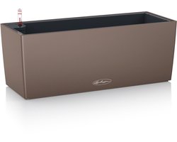LECHUZA BALCONERA Color 50 - Plantenbak - met uitneembare binnenbak - met bewateringssysteem - ALL-IN-ONE set met LECHUZA-PON - muskaat