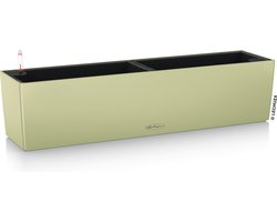 LECHUZA BALCONERA Color 80 - Plantenbak - met uitneembare binnenbak - met bewateringssysteem - ALL-IN-ONE set met LECHUZA-PON - linde