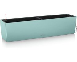 LECHUZA BALCONERA Color 80 - Plantenbak - met uitneembare binnenbak - met bewateringssysteem - ALL-IN-ONE set met LECHUZA-PON - pastel groen