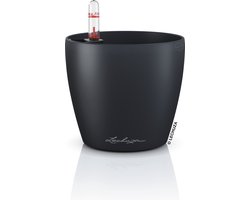 LECHUZA CLASSICO Color 12 - Plantenbak - met bewateringssysteem - ALL-IN-ONE set met LECHUZA-PON - leisteengrijs