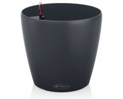 LECHUZA CLASSICO Color 21 - Plantenbak - met bewateringssysteem - ALL-IN-ONE set met LECHUZA-PON - leisteengrijs