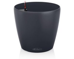 LECHUZA CLASSICO Color 28 - Plantenbak - met bewateringssysteem - ALL-IN-ONE set met LECHUZA-PON - leisteengrijs