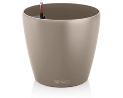 LECHUZA CLASSICO Color 43 - Plantenbak - met bewateringssysteem - ALL-IN-ONE set met LECHUZA-PON - zandbruin