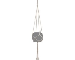 LECHUZA Macramé Cotton PURE 120 - Plantenhanger - 120 cm lengte - natuur - 100% katoen