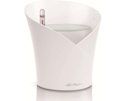 LECHUZA ORCHIDEA - Plantenbak - met uitneembare binnenbak - met bewateringssysteem - ALL-IN-ONE set met LECHUZA ORCHIDPON - Wit mat